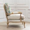 Floral Green Furniture - Cirsium Printed Florence Chair Oak/Damson Voyage Maison