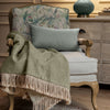 Floral Green Furniture - Cirsium Printed Florence Chair Oak/Damson Voyage Maison