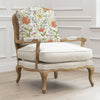 Floral Orange Furniture - Delamere Printed Florence Chair Oak/Linen Voyage Maison