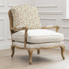 Floral Orange Furniture - Fresia Printed Florence Chair Oak/Linen Voyage Maison