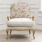 Floral Pink Furniture - Ilinizas Printed Florence Chair Oak/Poppy Voyage Maison