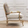 Floral Pink Furniture - Ilinizas Printed Florence Chair Oak/Poppy Voyage Maison