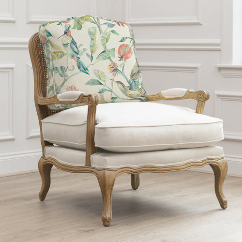 Animal Blue Furniture - Colyford Printed Florence Chair Oak/Pomegranate Voyage Maison