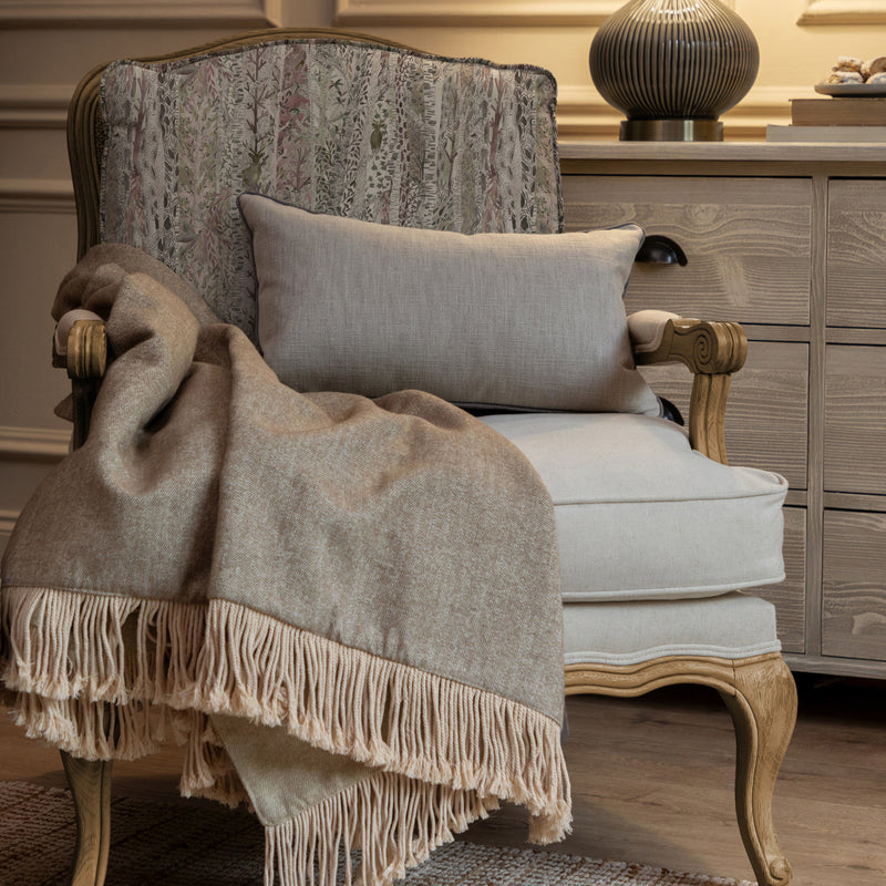 Animal Beige Furniture - Whimsical Tale Printed Florence Chair Oak/Willow Voyage Maison