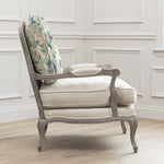 Floral Green Furniture - Cirsium Printed Florence Chair Stone/Damson Voyage Maison