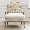 Floral Orange Furniture - Delamere Printed Florence Chair Stone/Linen Voyage Maison