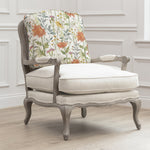 Floral Orange Furniture - Delamere Printed Florence Chair Stone/Linen Voyage Maison