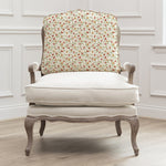 Floral Orange Furniture - Fresia Printed Florence Chair Stone/Linen Voyage Maison