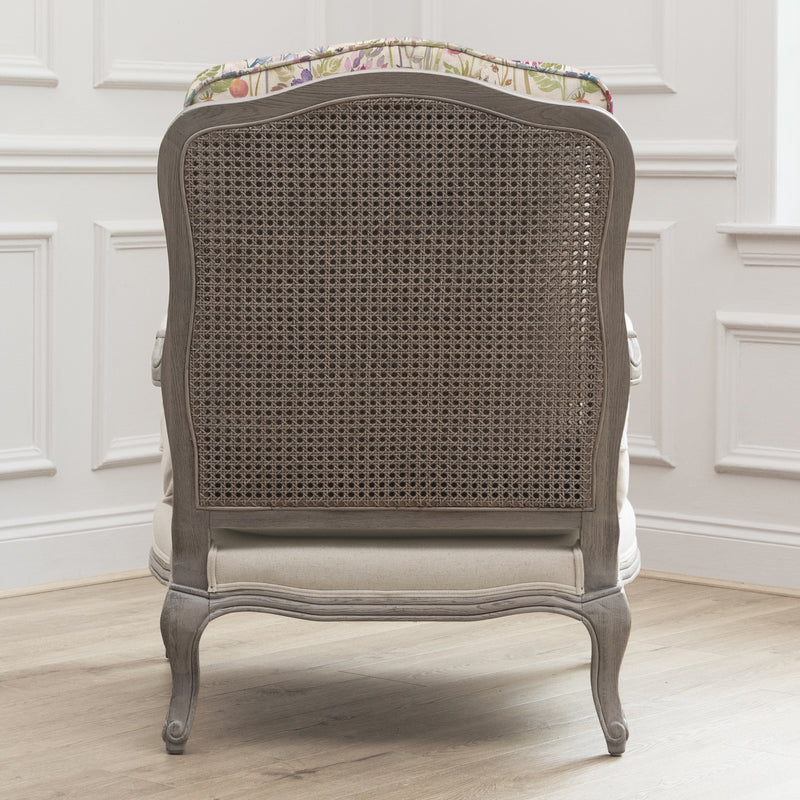 Floral Pink Furniture - Hedgerow Printed Florence Chair Stone/Lotus Voyage Maison