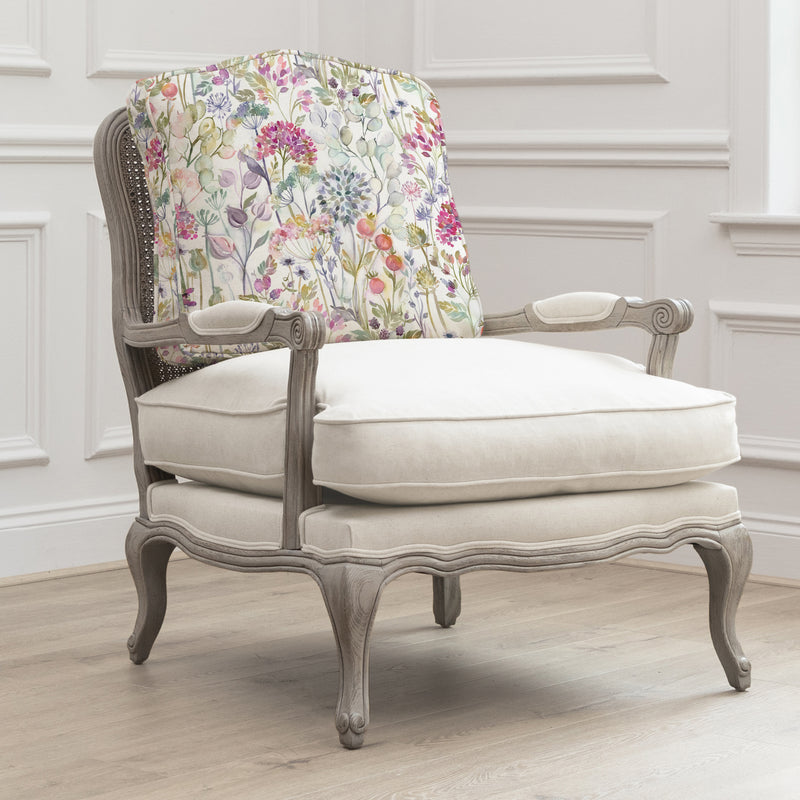 Floral Pink Furniture - Hedgerow Printed Florence Chair Stone/Lotus Voyage Maison