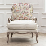 Floral Pink Furniture - Ilinizas Printed Florence Chair Stone/Poppy Voyage Maison