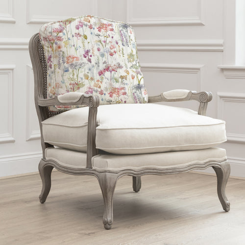 Floral Pink Furniture - Ilinizas Printed Florence Chair Stone/Poppy Voyage Maison