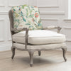 Animal Blue Furniture - Colyford Printed Florence Chair Stone/Pomegranate Voyage Maison