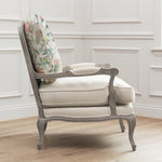 Animal Blue Furniture - Colyford Printed Florence Chair Stone/Pomegranate Voyage Maison