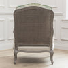 Woodland Green Furniture - Russet Shores Printed Florence Chair Stone/Linen Voyage Maison