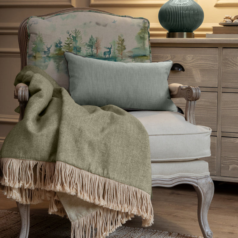 Woodland Green Furniture - Wilderness Printed Florence Chair Stone/Topaz Voyage Maison