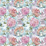 Voyage Maison Flourish Printed Cotton Fabric in Fig