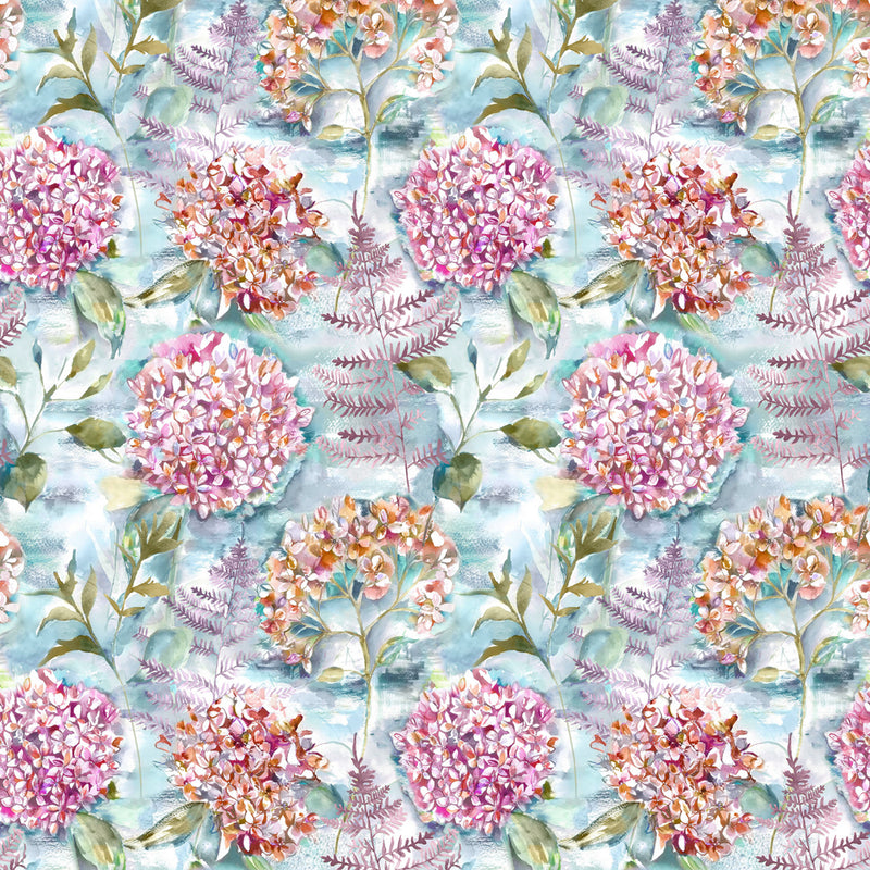 Voyage Maison Flourish Printed Cotton Fabric in Fig