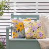 Floral Purple Cushions - Flowers Trending Outdoor Cushion Cover Lilac/Orange Wylder