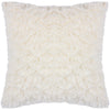 Heya Home Fluff Ball Faux Fur Cushion Cover in Dreamy Cream