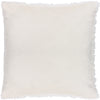 Heya Home Fluff Ball Faux Fur Cushion Cover in Dreamy Cream