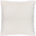 Heya Home Fluff Ball Faux Fur Cushion Cover in Dreamy Cream