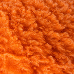 Heya Home Fluff Ball Faux Fur Cushion Cover in Orange Fever