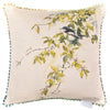 Animal Green Cushions - Flycatcher Printed Cushion Cover Spring Darren Woodhead