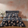 EW by Edinburgh Weavers Flyway Exotic Piped Duvet Cover Set in Ink