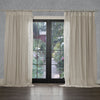 Voyage Maison Focus Sheer Woven Pencil Pleat Curtains in Linen