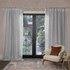 Voyage Maison Focus Sheer Woven Pencil Pleat Curtains in Zinc