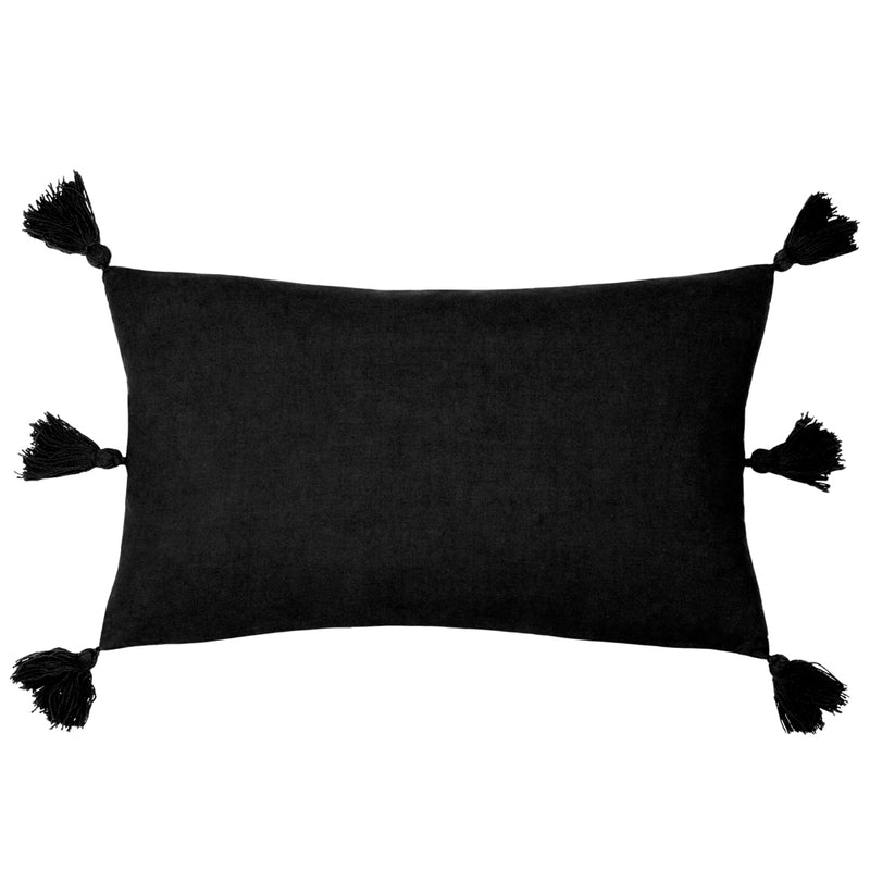 Yard Folis Cushion Cover in Black