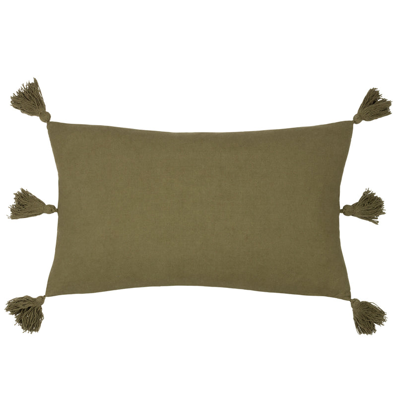 Yard Folis Cushion Cover in Khaki