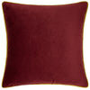 furn. Forest Fauna Woodland Stag Square Cushion Cover in Burgundy/Gold