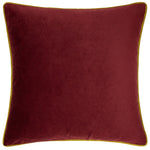 furn. Forest Fauna Woodland Stag Square Cushion Cover in Burgundy/Gold