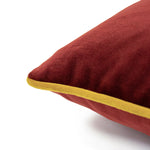 furn. Forest Fauna Woodland Stag Square Cushion Cover in Burgundy/Gold