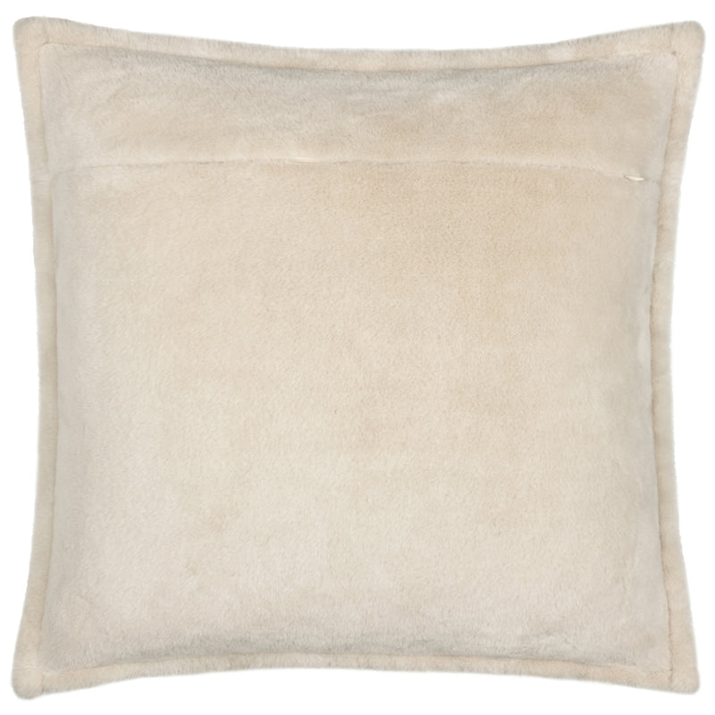 Woodland Beige Cushions - Forest Festivities Velvet Cushion Cover Natural Furn