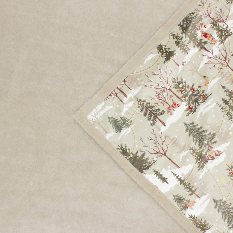 Woodland Beige Throws - Forest Festivities Faux Fur Throw Natural Furn