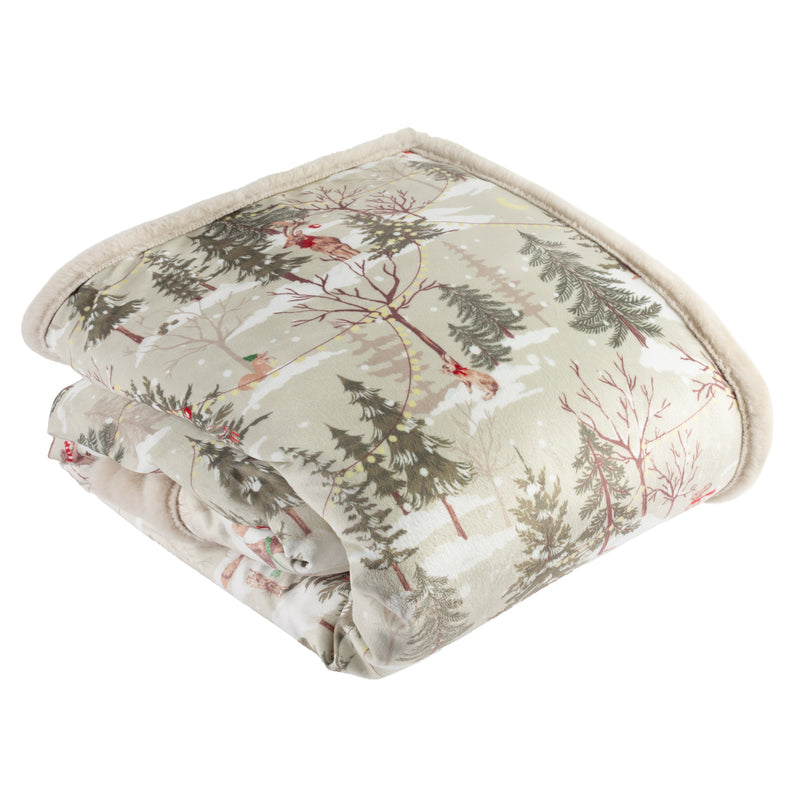 Woodland Beige Throws - Forest Festivities Faux Fur Throw Natural Furn
