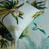 Paoletti Forsteriana Palms 100% Cotton Duvet Cover Set in Sky Blue