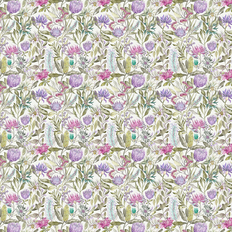 Voyage Maison Fortazela Printed Cotton Fabric in Violet