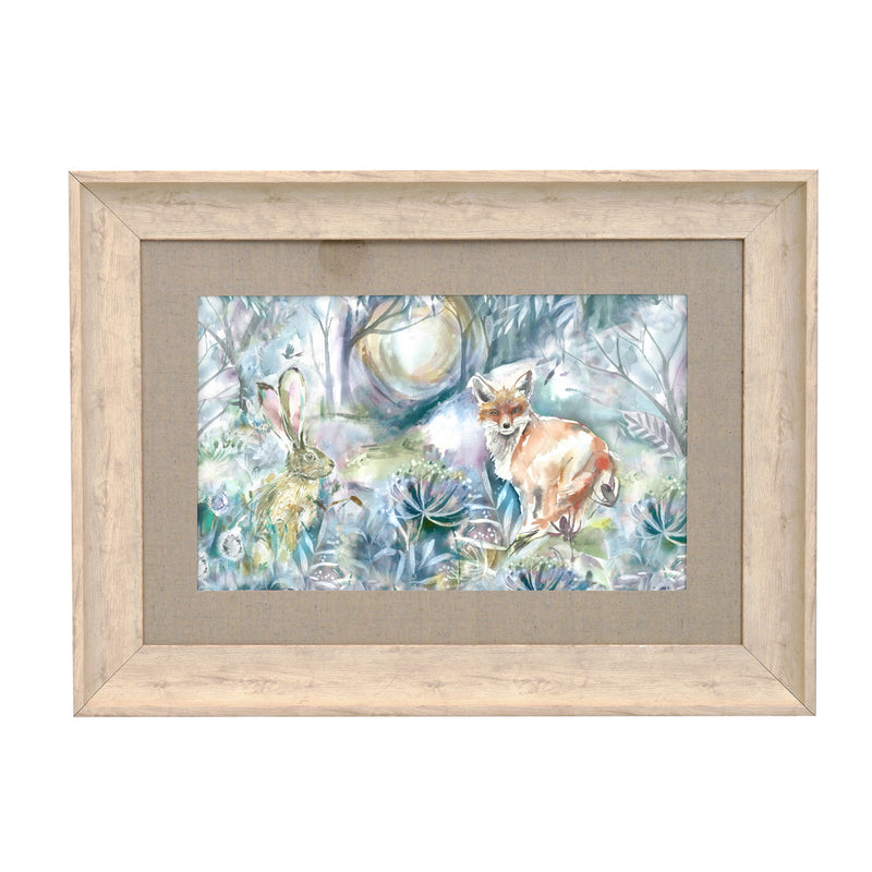 Voyage Maison Fox and Hare Framed Print in Birch