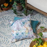 Animal Blue Cushions - Fox And Hare Outdoor Polyester Filled Cushion True Blue Voyage Maison