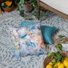 Animal Blue Cushions - Fox And Hare Outdoor Polyester Filled Cushion True Blue Voyage Maison