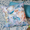 Animal Blue Cushions - Fox And Hare Outdoor Polyester Filled Cushion True Blue Voyage Maison