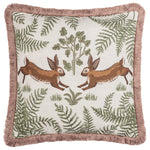  Cushions - Fable Rabbits  Cushion Cover Willow Green Wylder