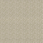 Floral Beige Fabric - Fresia Printed Cotton Fabric (By The Metre) Stone Voyage Maison