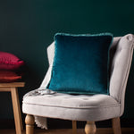 Paoletti Freya Cushion Cover in Teal