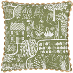 furn. Frida Cushion Cover in Moss