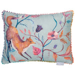 Animal Blue Cushions - Frieda Fox Printed Cushion Cover Robins Egg Voyage Maison